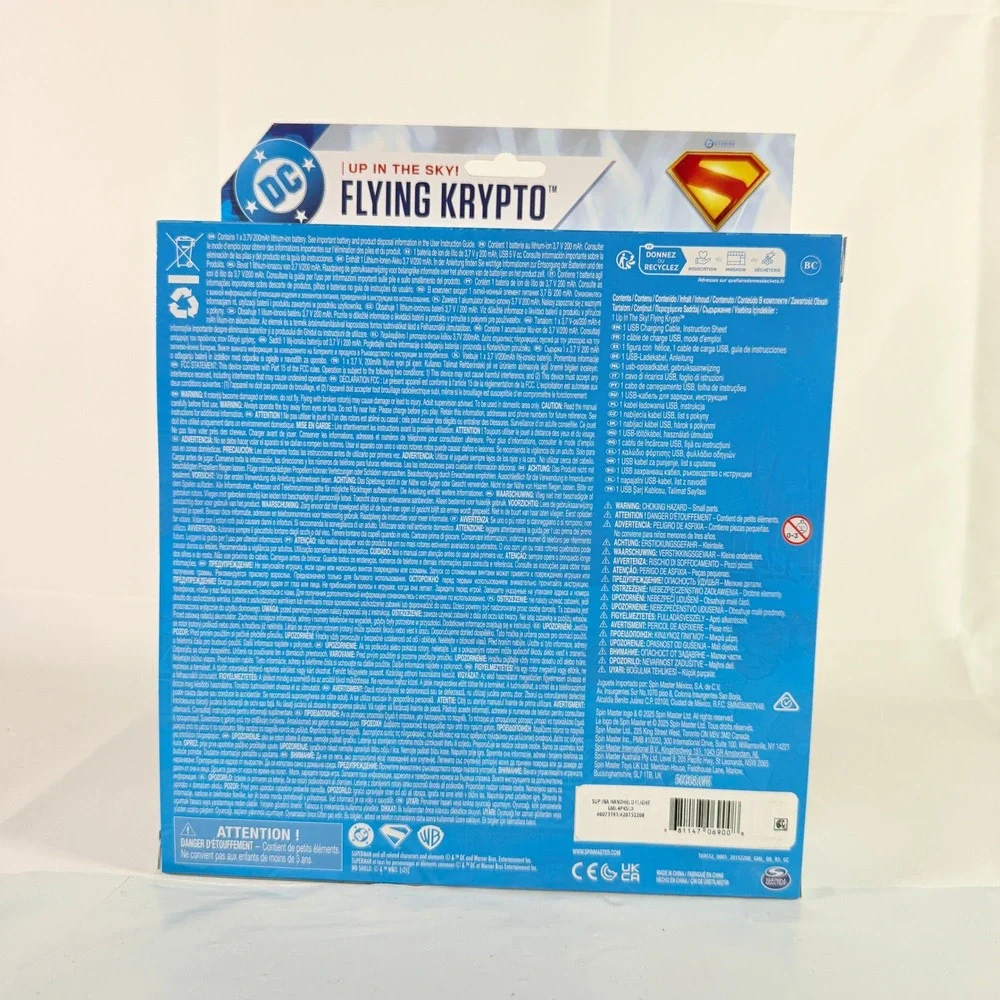 DC Studios Superman Up in the Sky Flying Krypto Hand Controlled‎ Toy Spin Master